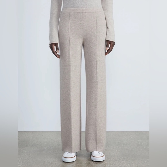 Lafayette 148 New York Pants - Lafayette 148 New York Cashmere & Silk-Blend Double Knit Pants in Taupe